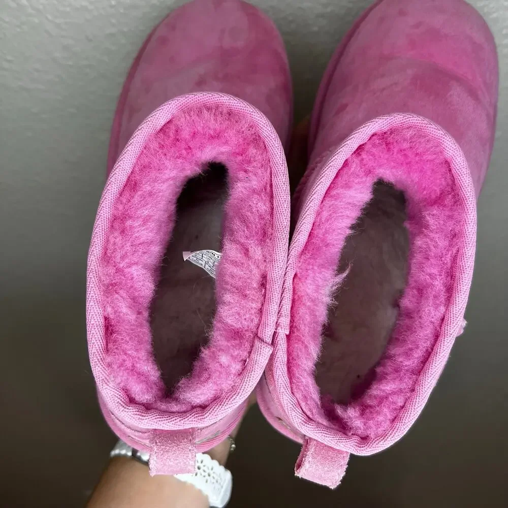 UGG Classic Ultra Mini Suede boots in pink GIRLS 4 / EU 36